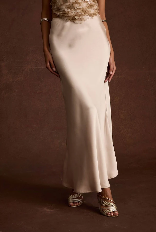 bottom 12th Tribe Dolce Satin Maxi Skirt 12th Tribe $78