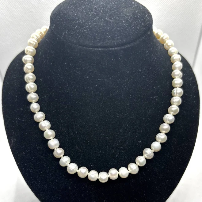 pearls 5mm Freshwater Pearl Necklace&ndash;18&rdquo; Round, Iridescent Luster, Elegant eBay - coloradogrl $25