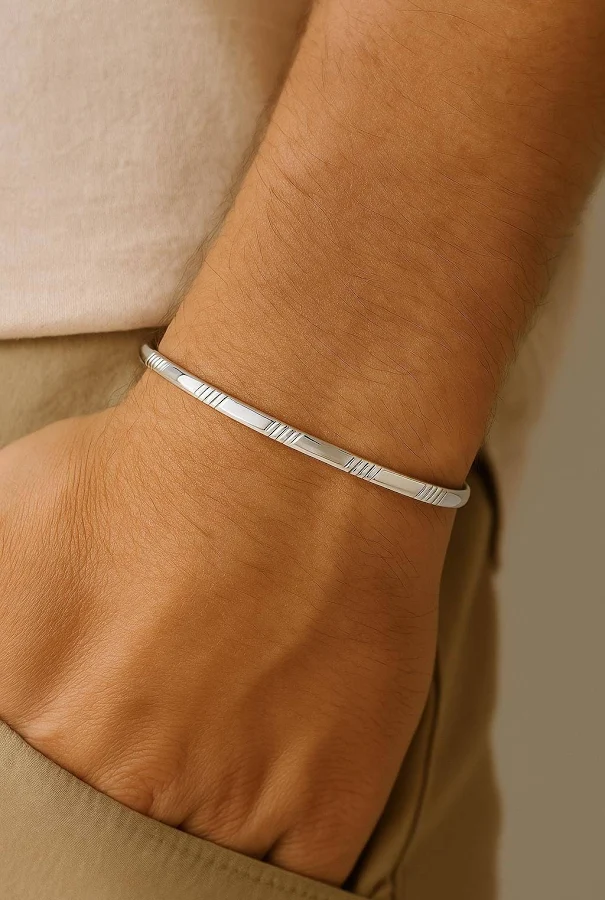 accessory 925 Sterling Silver Adjustable Bangle Bracelet Etsy - StClairFineJewelry $31.49