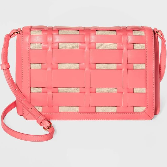 bag A New Day Basket Weave Crossbody Bag eBay $14