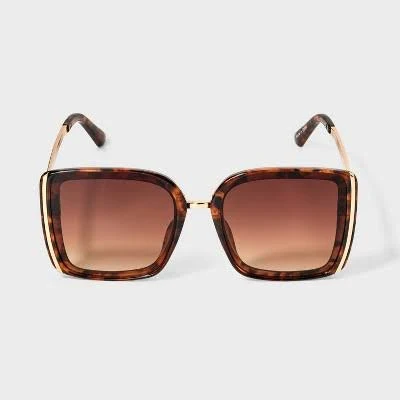 accessory A New Day Women's Oversized Square Sunglasses Target $18