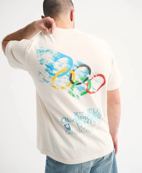 top Abercrombie & Fitch Men's Olympics Vintage-Inspired Graphic Tee Abercrombie & Fitch $34.99