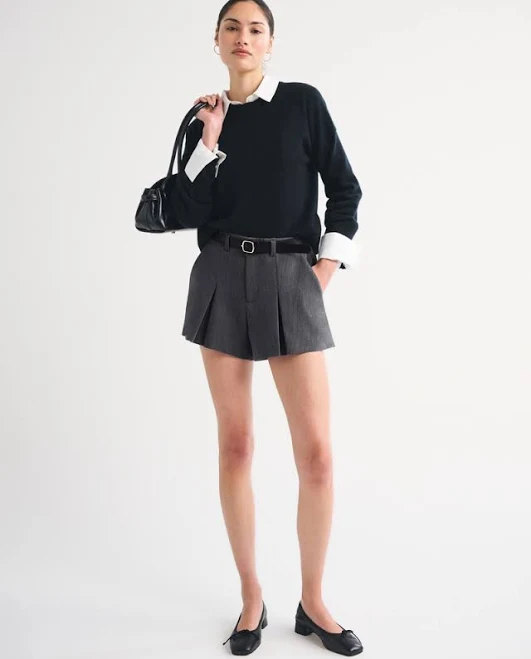 shorts Abercrombie & Fitch Women's Belted High Rise Tailored Shorts Abercrombie & Fitch $70