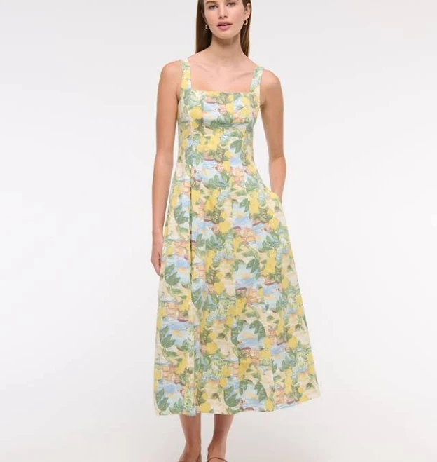 dress Abercrombie & Fitch Women's Mila Stretch Midi Dress Abercrombie & Fitch $24.97