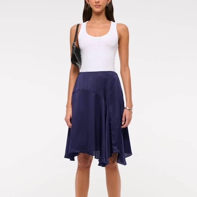 skirt Abercrombie & Fitch Women's Satin Midi Skirt Abercrombie & Fitch $24.97
