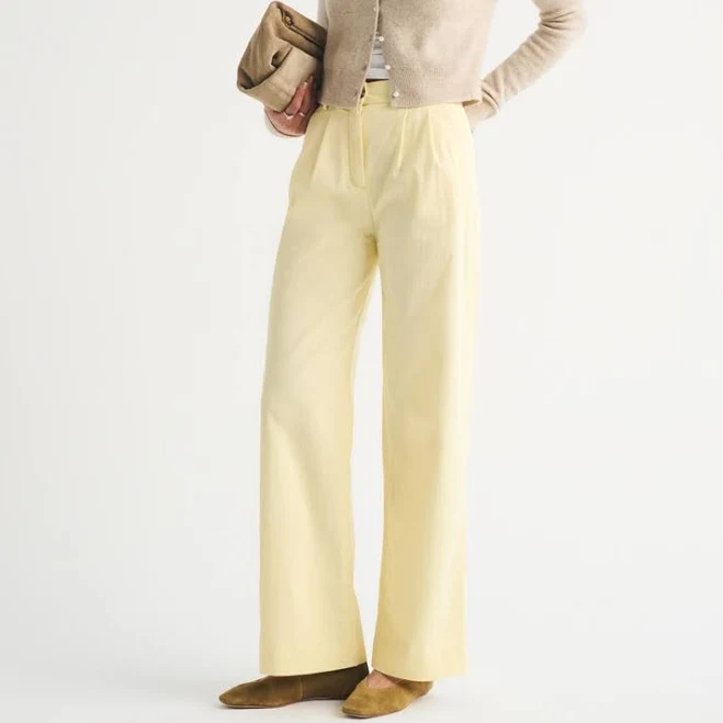 pants Abercrombie & Fitch Women's Sloane Twill Tailored Wide Leg Pants Abercrombie & Fitch $59.99