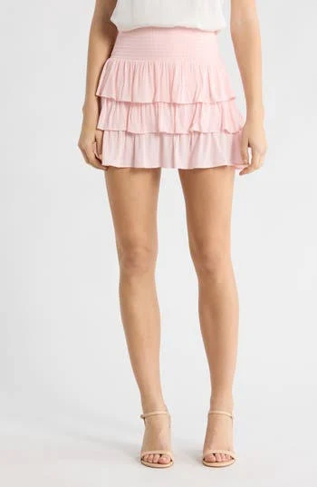 skirt Abound Tiered Crepe Miniskirt Nordstrom Rack $29.97