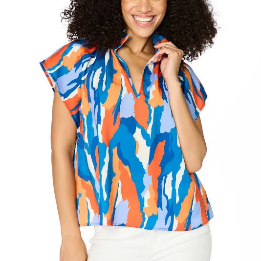 top Abstract Blouse Stewart Simmons $68