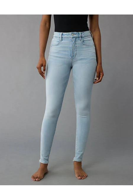 leggings AE Dream Super High-Waisted Light Repair Jegging American Eagle Outfitters $24.99