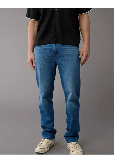 jeans AE Men's AirFlex+ Relaxed Straight Jeans American Eagle Outfitters $29.96