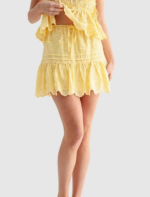skirt All in Favor Women's Tiered Embroidered Cotton Mini Skirt Nordstrom $55