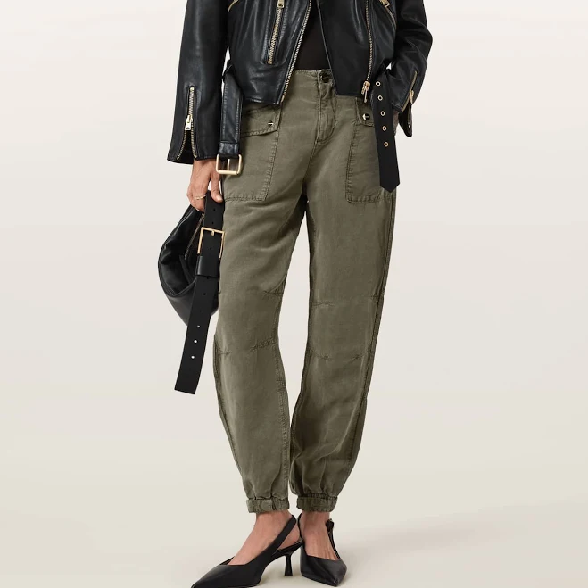 pants ALLSAINTS Val Cargo Linen Blend Pants ALLSAINTS $160