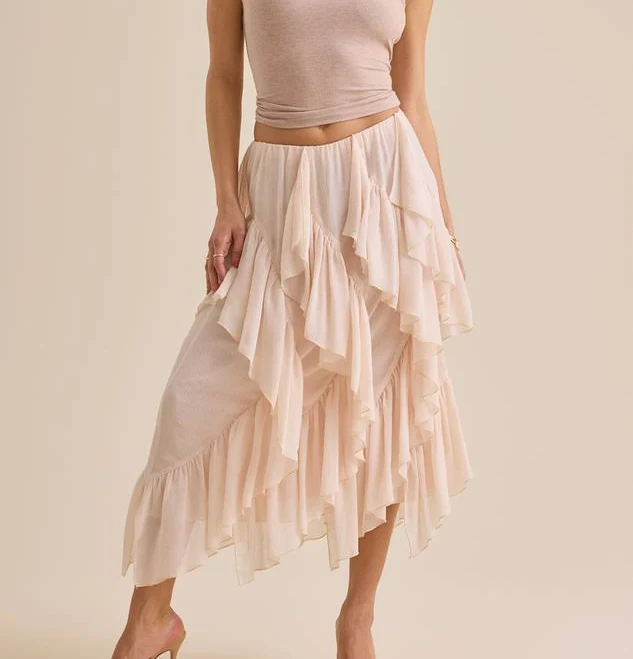 skirt Altar'd State Atlas Ruffle Midi Skirt Altar'd State $84