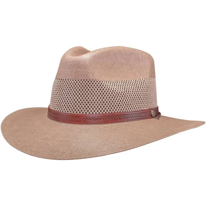 accessory American Hat Makers Florence Wide Brim Straw Fedora Hat American Hat Makers $77