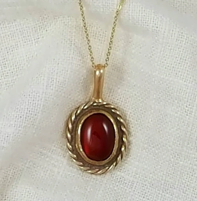 accessory Ancient Bronze Carnelian Necklace Etsy - Dwarvesong $35