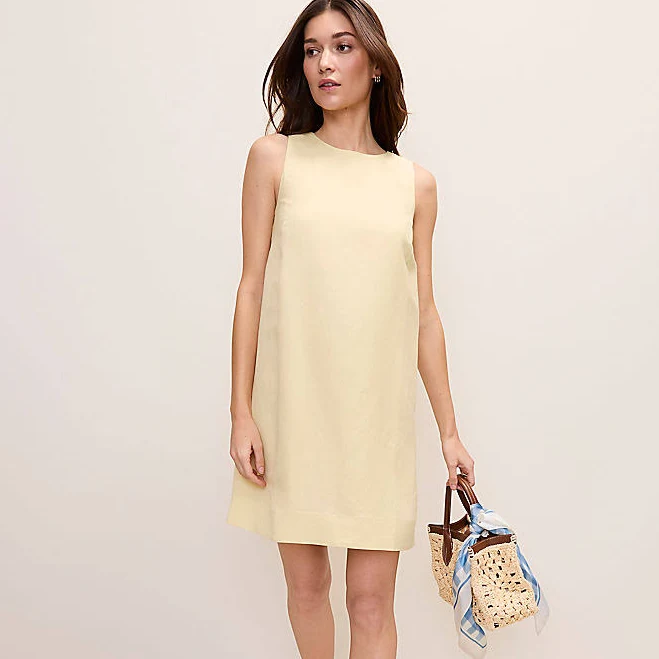 dress Ann Taylor Women's Linen Blend Shift Dress Ann Taylor $104.3