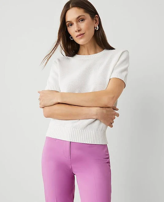 top Ann Taylor Women's Modern Sweater T-Shirt Ann Taylor $35.99
