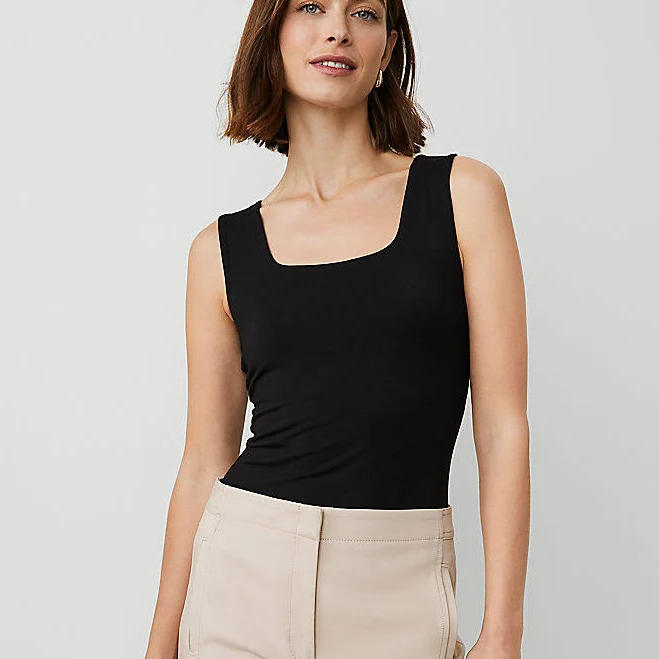 top Ann Taylor Women's Square Neck Tank Top Ann Taylor $22.25