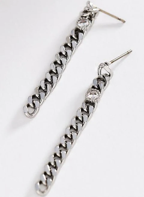accessory Anthropologie Linked Chain Drop Earrings Anthropologie $24.95