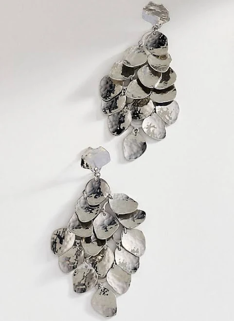 accessory Anthropologie Textured Droplet Statement Earrings Anthropologie $34.95