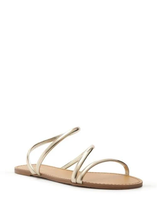 shoes Arezzo Women's Mikayla Round Toe Flat Sandals Nordstrom $79