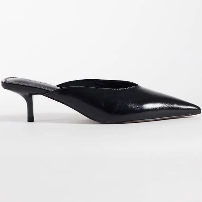 shoes ASOS Design Surprise Pointed Kitten Heeled Mules ASOS $44.99