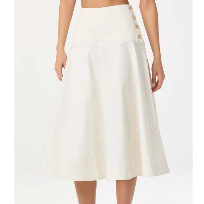 skirt Astr The Label Women's Drop Waist Stretch Cotton Midi Skirt Nordstrom $69.3