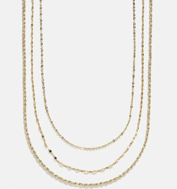 accessory BaubleBar Emma 14K Gold Layered Necklace BaubleBar $128