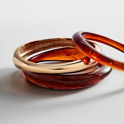 accessory BaubleBar Women's Raven Resin Bangle Set of 3 BaubleBar $88