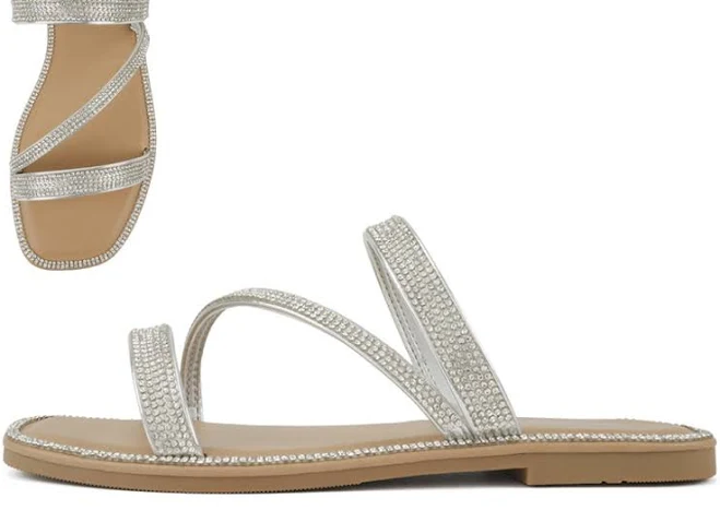 shoes Beanon Metallic Rhinestone Slide Rhinestone Angel $28.95