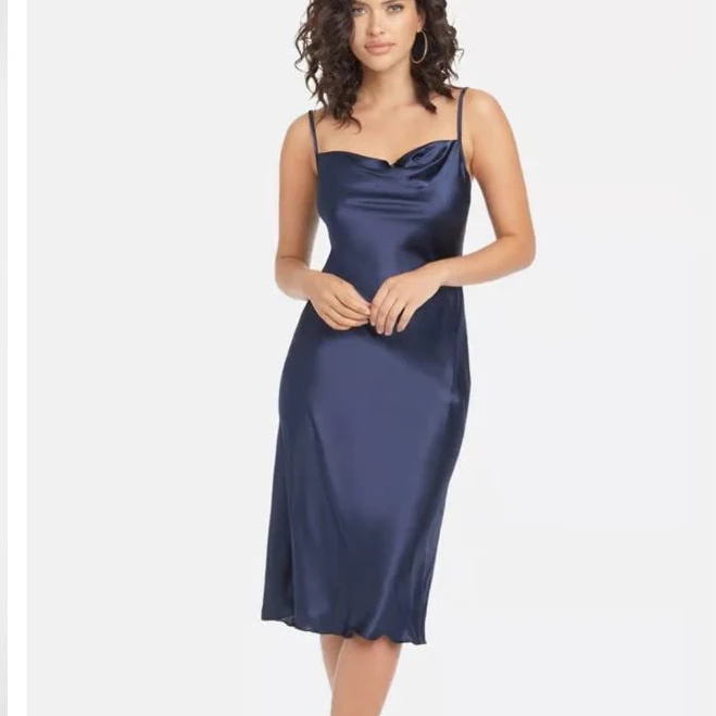 dress Bebe Women's Dresses Bebe Cowl Neck Midi Satin Slip Dress Poshmark $30