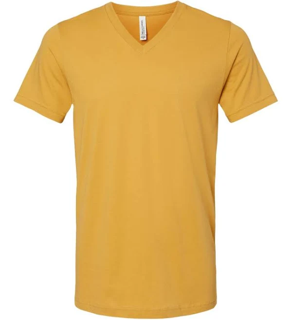 top Bella + Canvas Unisex Jersey Short-Sleeve V-Neck T-Shirt ApparelBus $6.42