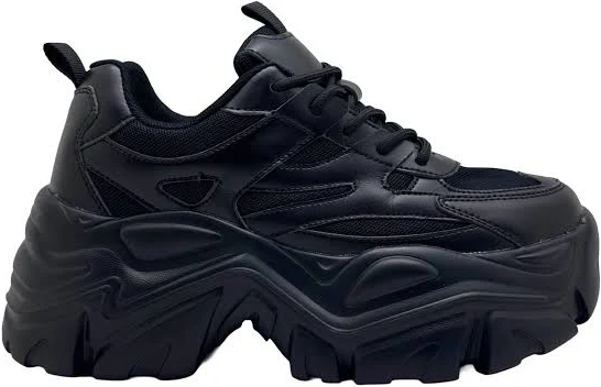 shoes BERNESS Women's Blair Chunky Platform Sneakers LA Style Rush $69