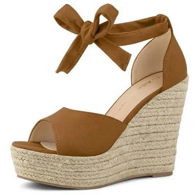 shoes Blissful Step Women's Espadrilles Tie Up Ankle Strap Sandals Target $50.79