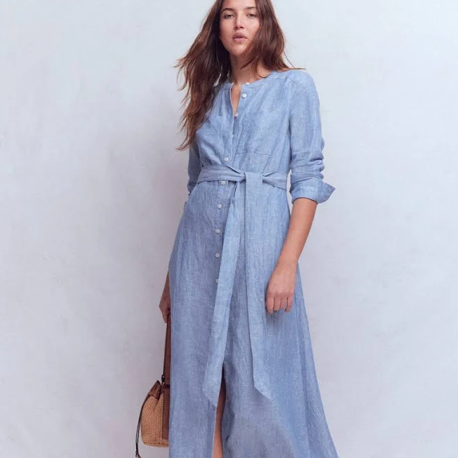 dress Boden Women's Mollie Linen Shirt Dress Boden $249