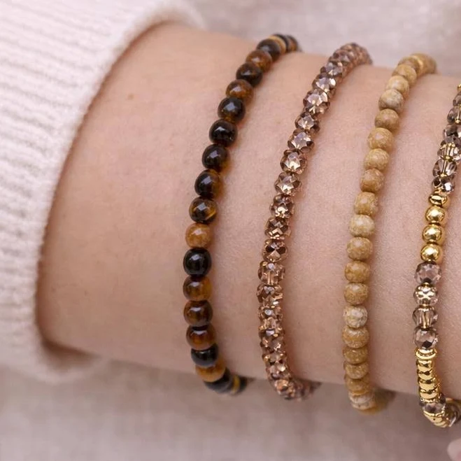 accessory Boho Neutral Beaded Bracelet Stack Etsy - StClairFineJewelry $7.2