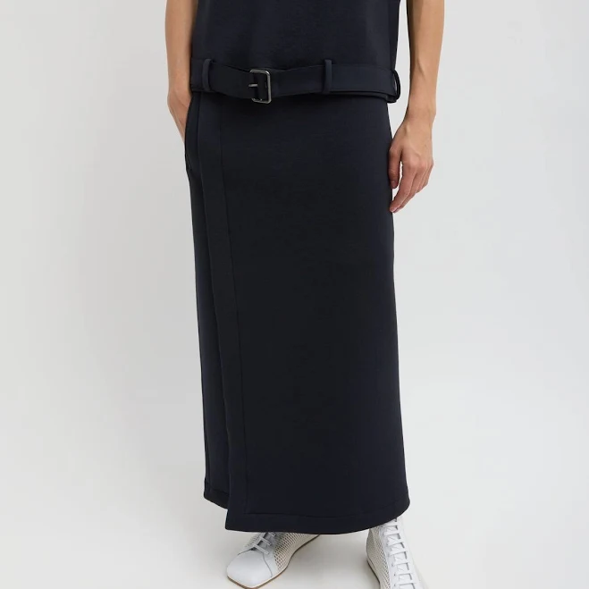skirt Bonded Viscose Maxi Wrap Skirt Tibi.com $745