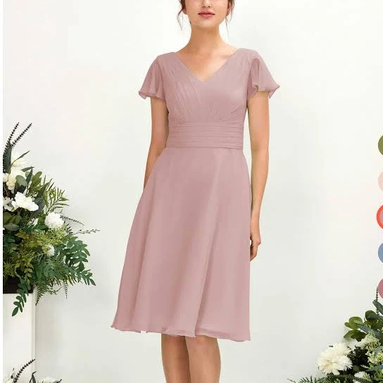 dress Carlyna A-Line Chiffon Bridesmaid Dress Carlyna.com $129