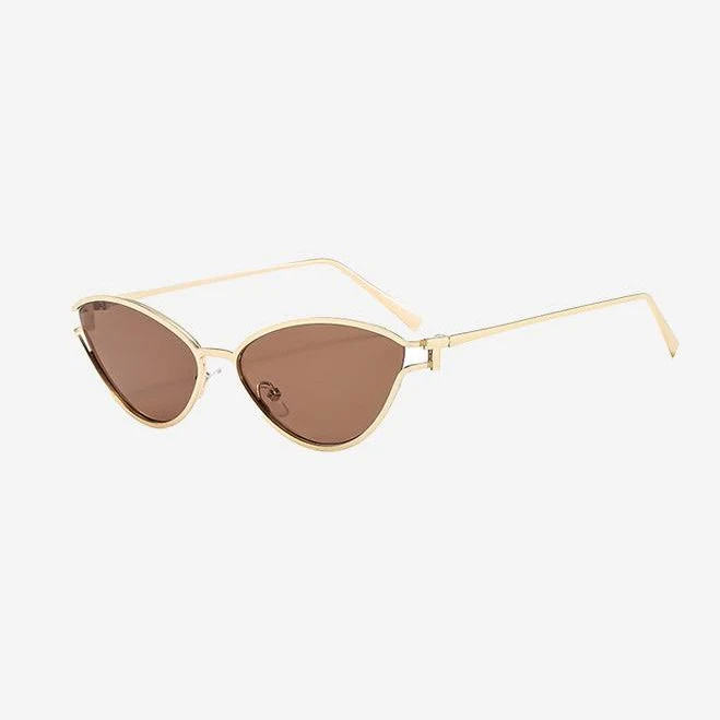 accessory Cat-Eye Gold Metal Sunglasses Sierra Darien $39.99