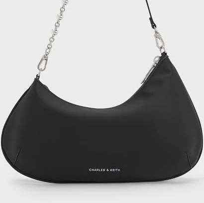 bag Charles & Keith Dion Satin Chain-Handle Shoulder Bag charleskeith.com $82.4