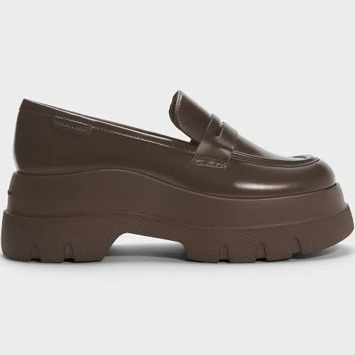 shoes Charles & Keith LEOI Platform Penny Loafers charleskeith.com $93