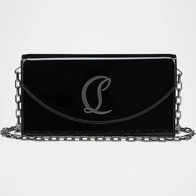 bag Christian Louboutin Womens Loubi54 Patent Leather Clutch Neiman Marcus $1390