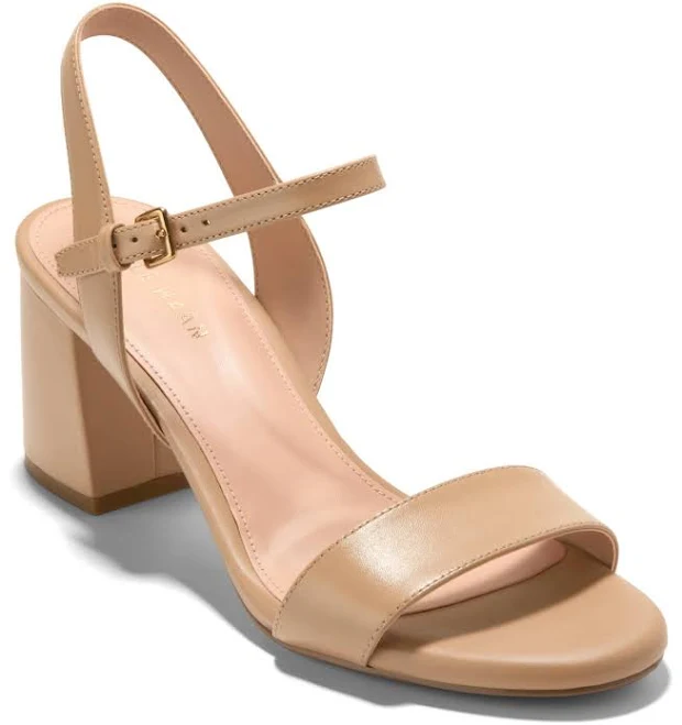shoes Cole Haan Women's Josie Block-Heel Leather Sandals Macy's $115.5
