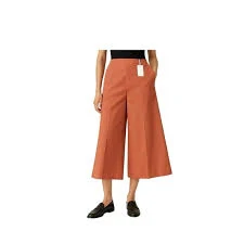 culottes COS Wide-Leg Cropped Culottes Pants Cotton Terracotta Rust Orange, Size US 4 Poshmark $68
