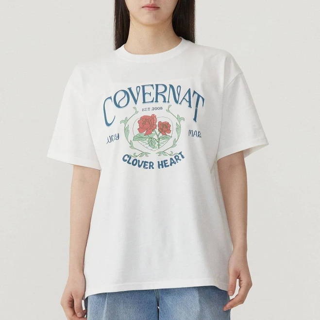 top covernat Women's Oversized Vintage Graphic T-Shirt 무신사 $45