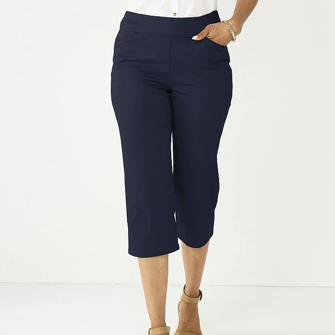 pants Croft & Barrow Women's Effortless Stretch Capri Pants Kohl's $23.79
