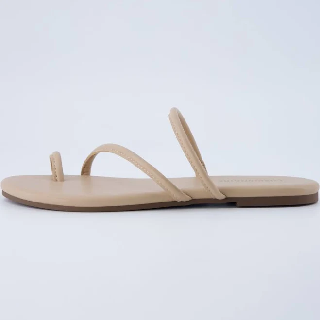 shoes Cushionaire Women's Resort Minimalist Strappy Flat Sandal Cushionaire $34.99
