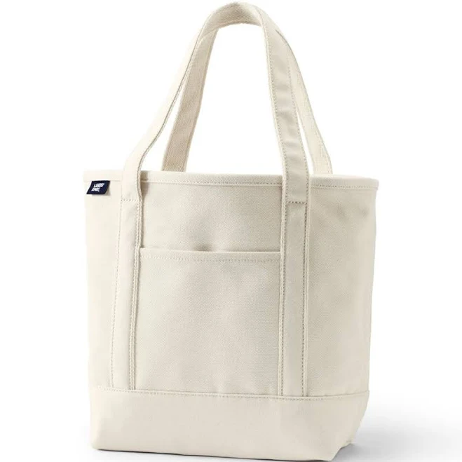 bag Custom Logo Open Top Canvas Tote Bag Lands' End Business Outfitters $48.97