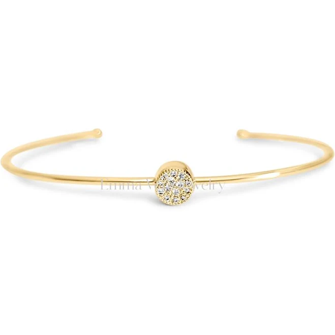 accessory Dainty Open Thin Gold Bangle Emma Vera Jewelry $22