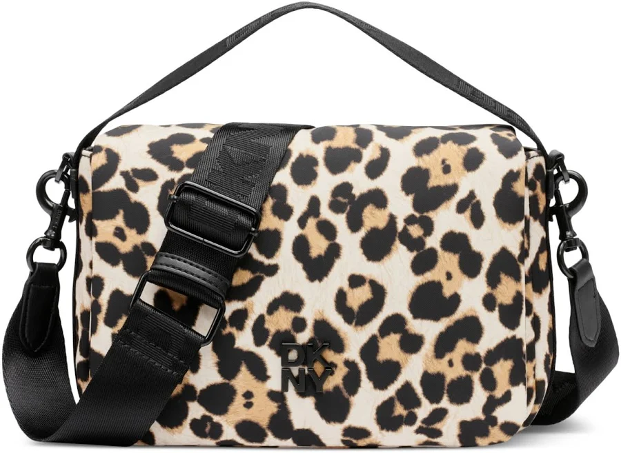 bag DKNY Jenny Leopard Flap Shoulder Bag Macy's $57.6